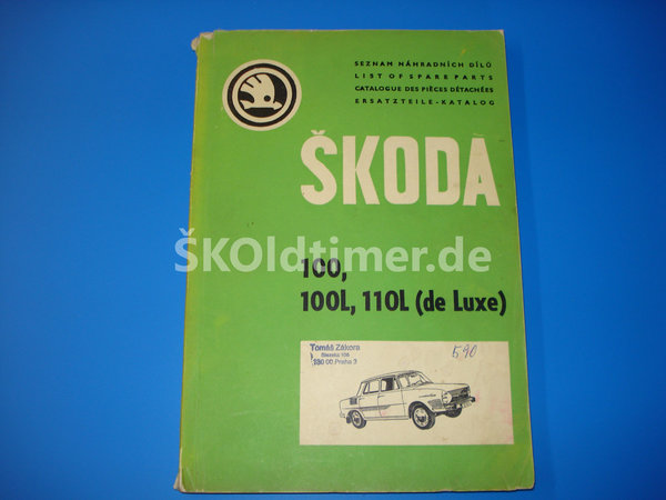 Ersatzteile-Katalog S100-110L - Ausgabe 1970-1971