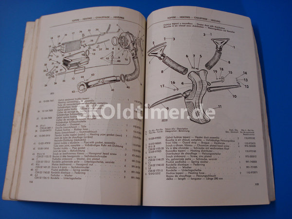 Ersatzteile-Katalog 1000MB - Ausgabe 1966