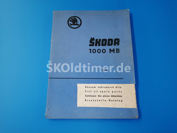 Ersatzteile-Katalog 1000MB - Ausgabe 1965