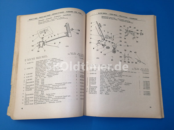 Ersatzteile-Katalog 1000MB - Ausgabe 1965