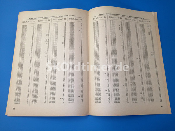 Bestellnummern-Register 1000MB - Ausgabe 1967