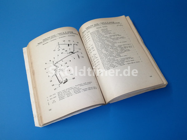 Ersatzteile-Katalog Skoda Octavia - Ausgabe 1959