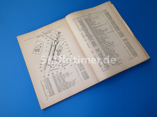 Ersatzteile-Katalog Skoda Octavia (Super/Combi) / Felicia (Super) - Ausgabe 1968