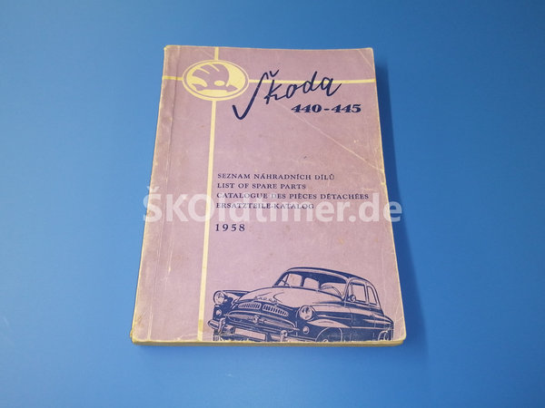 Ersatzteile-Katalog Skoda 440-445 - Ausgabe 1958
