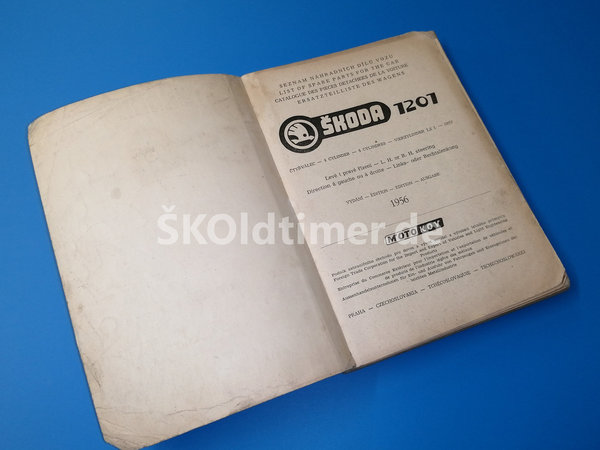 Ersatzteile-Katalog Skoda 1201 - Ausgabe 1956