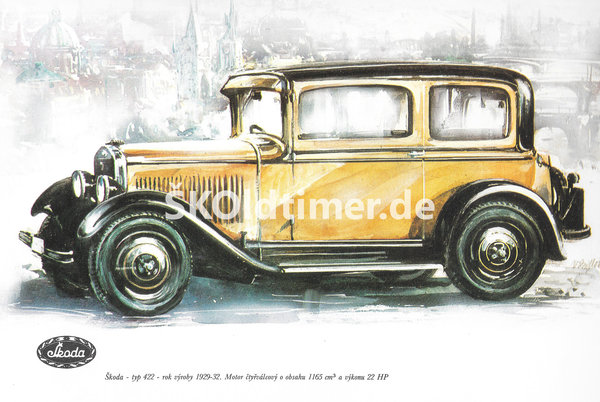 Motiv "Škoda - Typ 422" (1929-1932)