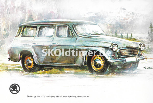 Motiv "Škoda - Typ 1202 Combi" (1961-1969)