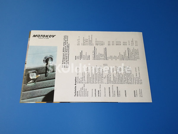 Broschüre "Skoda 1000MB"