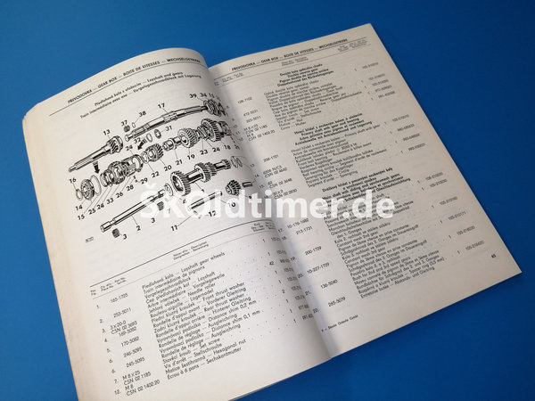 Ersatzteile-Katalog Skoda Octavia Combi - Ausgabe 1970-71