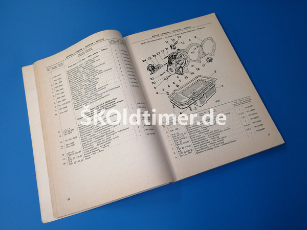 Ersatzteile-Katalog Skoda Octavia Combi - Ausgabe 1969-70