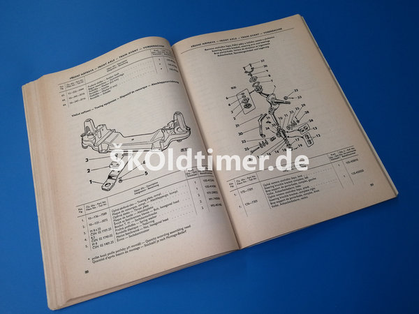 Ersatzteile-Katalog Skoda Octavia Combi - Ausgabe 1969-70