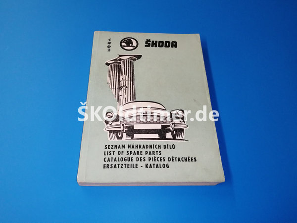 Ersatzteile-Katalog Skoda Octavia - Ausgabe 1962
