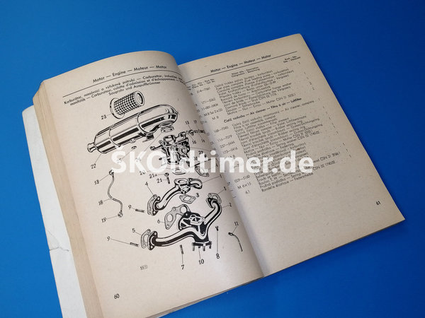 Ersatzteile-Katalog Skoda 440 - Ausgabe 1957