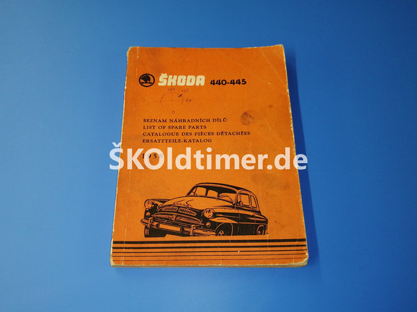 Ersatzteile-Katalog Skoda 440+445 - Ausgabe 1958