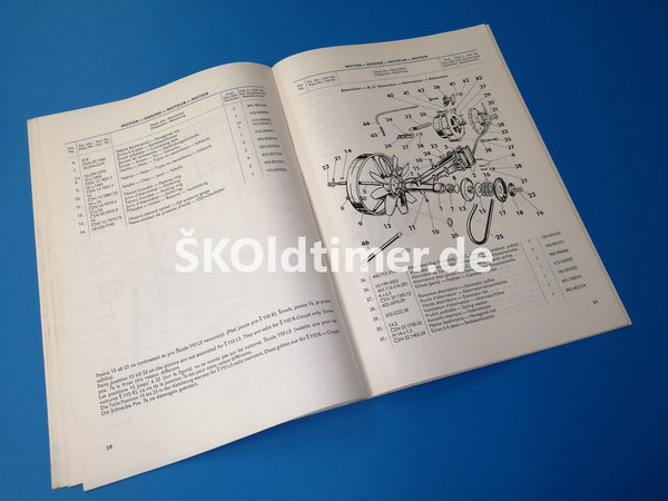 Ersatzteile-Katalog S100 - 110LS (Nachtrag) - Ausgabe 1972